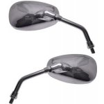 zrcátko zpětné - oválné chrom skútr / moto M10 x 1,25 s homol. ECE E11 81R-0010043 – Sleviste.cz
