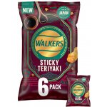 Walkers bramborové chipsy s příchutí Teriyaki omáčky 6 x 25 g – Sleviste.cz