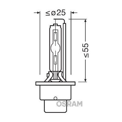 OSRAM xenonová výbojka D2S XENARC ULTRALIFE 12/24V 35W P32d-2 4300K (Krabička 1ks) 66240ULT | Zboží Auto
