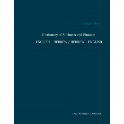 Dictionary of Business and Finance English - Hebrew / Hebrew - English – Sleviste.cz