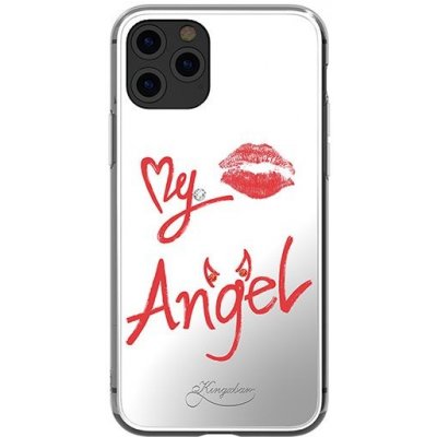 Pouzdro Kingxbar Silikonové s original Swarovski crystals na iPhone 11 Pro Max Angel Series-Angel