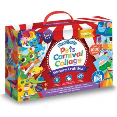 CREATIVE MY BOX® Kreativní kolážová senzorická sada Zvířátka z karnevalu – Hledejceny.cz