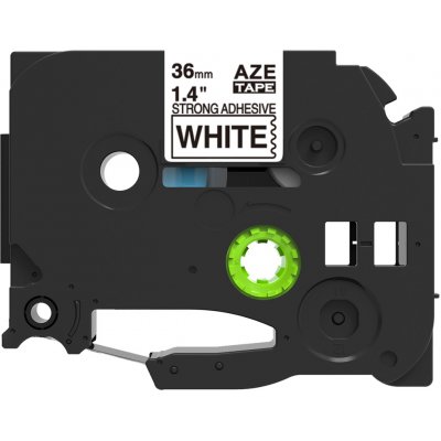 Alternativní páska Brother TZ-S261/TZe-S261 36mm x 8m,extra adhesivní černý tisk/bílý podklad – Hledejceny.cz