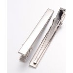 Spony do vlasů, STŘÍBRNÉ, 7,7x0,9 cm, 10ks/bal. – Hledejceny.cz