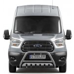 STEELER, Přední rám nerez se spodním chráničem a EC homologací Ford Transit VIII, 2013-