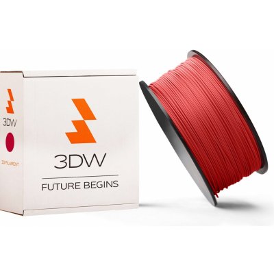 3DW - ABS 1,75mm červená, 0,5 kg,tisk 220-250°C