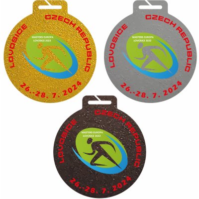 Kulatá kovová medaile Vlastní design 7 cm – Zboží Dáma