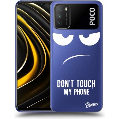 Pouzdro Picasee silikonové Xiaomi POCO M3 - Don't Touch My Phone čiré – Zboží Mobilmania