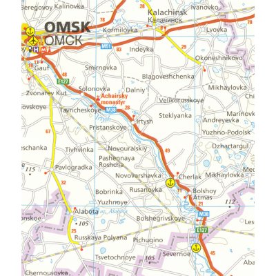 Russia from Ural to Baikal 1:2 000 000 mapa – Hledejceny.cz