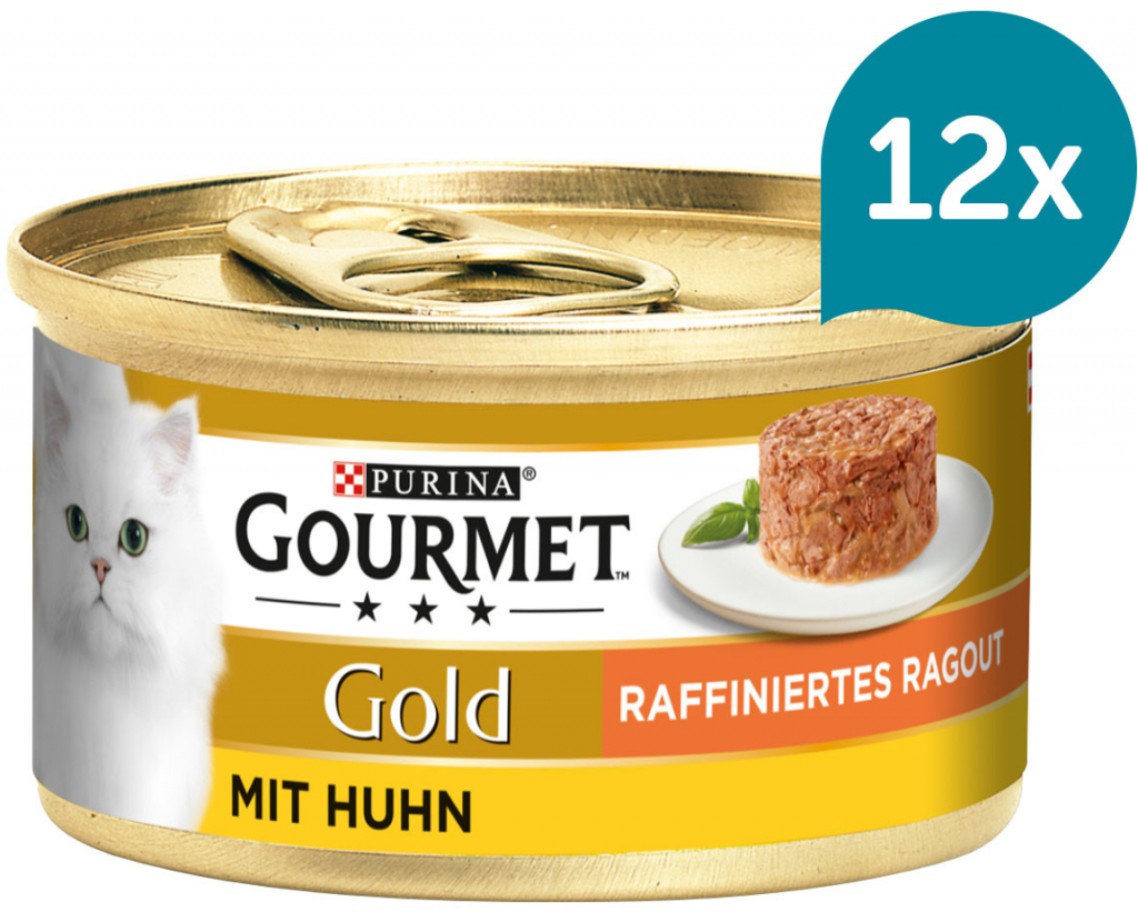 Gourmet Gold Raffiniertes Ragout Kuřecí 12 x 85 g