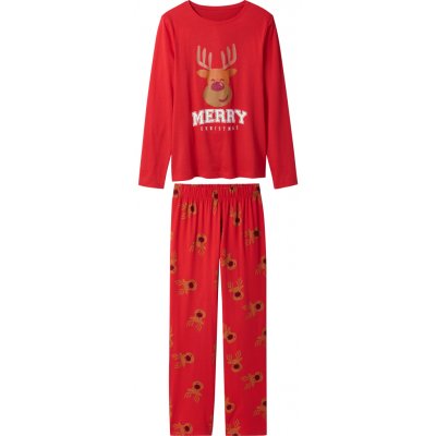 esmara Dámské vánoční pyžamo (červená, M(40/42)) – Zboží Dáma