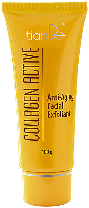 TianDe Exfoliant Collagen Active na obličej proti projevům stárnutí 100 g