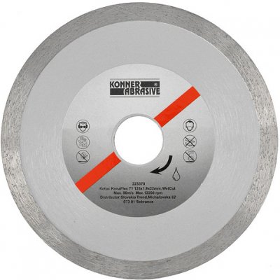 Strend Pro Kotouč diamantový KONNER KonaFlex 71 230x2,4x22 mm, WetCut, mokré řezání, plný ST223265 – Zboží Dáma