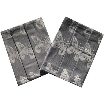 Sleep-well Motýlci 50x70 šedá 3 ks – Zboží Dáma