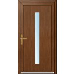 OknaDvereNaMiru.cz Vchodové plastové dveře STYL Hana ořech 90 x 210 cm – Hledejceny.cz