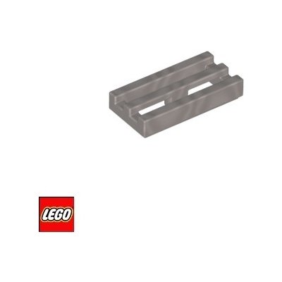 LEGO® 2412b Dlaždice 1x2 gril Stříbrná – Zboží Mobilmania
