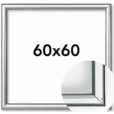 Fotorámeček BF Rozměr: 30 x 30 cm, Barva: Stříbrná, Typ zasklení: Plexi – Zboží Mobilmania