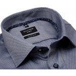 Olymp Super Slim košile se vzorem a florální vnitřní manžetou prodloužený rukáv tmavě modrá – Hledejceny.cz