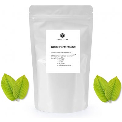 K Nature Zelený Kratom premium Borneo 200 g – Zbozi.Blesk.cz