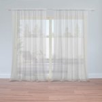 Sablio Záclony Šedá: 2ks 150x250cm – Hledejceny.cz