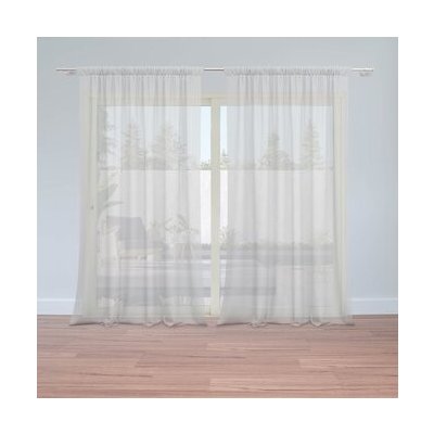 Sablio Záclony Šedá: 2ks 150x250cm – Hledejceny.cz