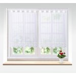 Záclona rivoli, Decentní listy vitrážka metráž, bílá 60 cm – Hledejceny.cz