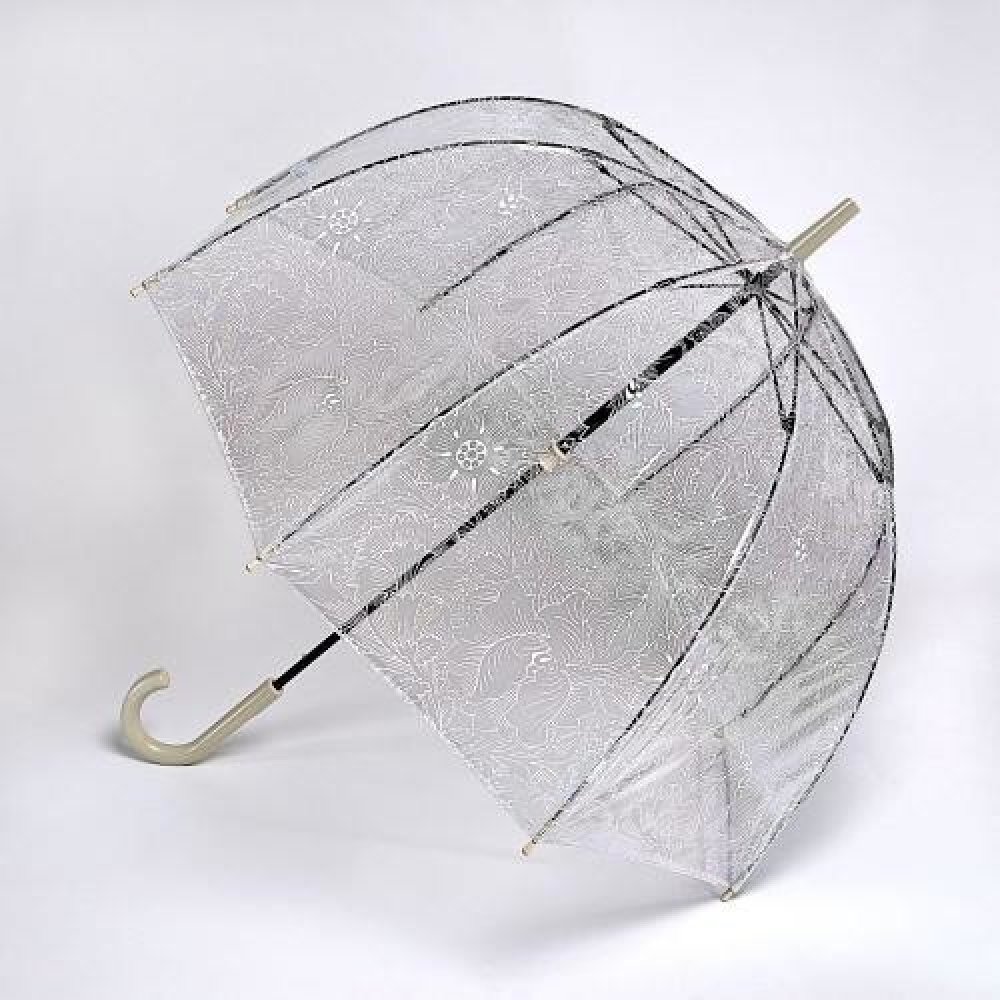 Fulton průhledný holový deštník William Morris Birdcage 2 PURE POPPY L782 |  Srovnanicen.cz