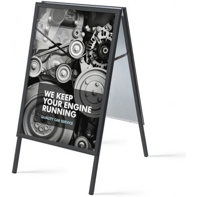 Jansen Display Reklamní áčko 700x1000mm, ostrý roh, profil 32mm 925 x 1380 mm – Zboží Živě
