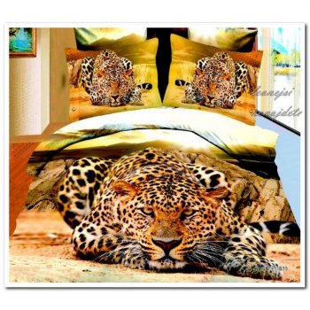 Apex povlečení 3D Leopard 140x200 70x90