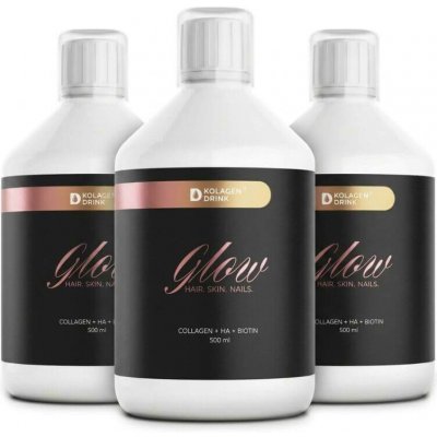 KolagenDrink Glow 60-denní kúra kolagen na vlasy, pleť a nehty 3×500 ml – Hledejceny.cz