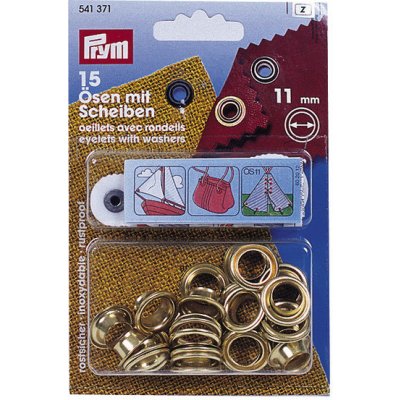 Průchodky 11 mm s podložkou MOSAZ – Sleviste.cz