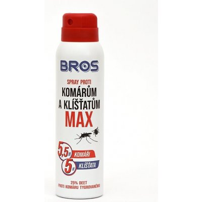 Bros Max spray proti komárům a klíšťatům 90 ml – Zbozi.Blesk.cz