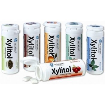 Miradent Xylitol žvýkačky ovocná, 30ks