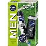 Nivea Men Game On sprchový gel 250 ml + deospray 150 ml + krém 30 ml dárková sada