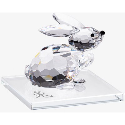 Skleněná figurka Králík, zajíc - čínský zodiak z českého křišťálu Preciosa – Hledejceny.cz