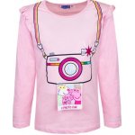 Sun City dívčí tričko PEPPA PIG foťák dlouhý rukáv růžová – Zboží Dáma