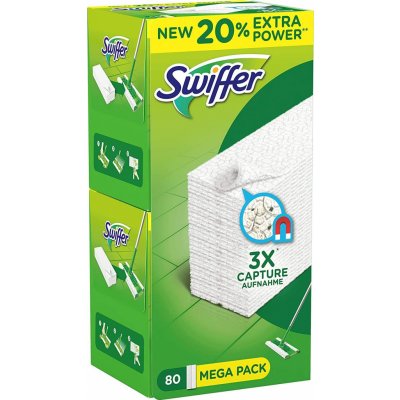 Swiffer náhradní balení suchých utěrek pro mop 80 ks – Zbozi.Blesk.cz