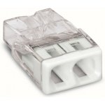 WAGO Svorka 2273-202 instalační PUSH WIRE® pro plné vodiče 2 x 2,5 mm², bílá/transparentní 2273-202 – Sleviste.cz