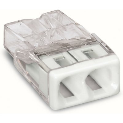 WAGO Svorka 2273-202 instalační PUSH WIRE® pro plné vodiče 2 x 2,5 mm², bílá/transparentní 2273-202 – Sleviste.cz
