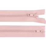 Prima-obchod Zip kostěný No 5 dělitelný 2 jezdce / dvoucestný 65 cm bundový, barva 136 pudrová – Hledejceny.cz
