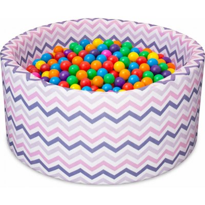 Aga suchý bazén 90 x 40 cm s míčky ZigZag barevný – Sleviste.cz
