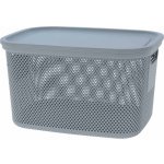 Excellent úložný koš s víkem 18 l šedá – Zboží Dáma