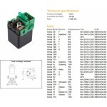 DZE startovací relé startéru HONDA CB 500/600/650/750; CBR 500/650/900; NT; VFR 750/800; ST 1300; VT 750/1100/1300; GL 1500 (s pojistkou) (150A) – Hledejceny.cz