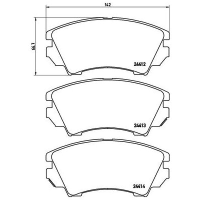 BREMBO Sada brzdových destiček, kotoučová brzda P 59 055X – Sleviste.cz