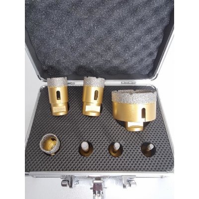 Vykružovací korunky vrtáky na dlažbu 7 kusu Diatek k0013 – Hledejceny.cz