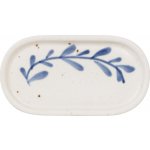 Strömshaga Kameninový tácek Viola Leaf Blue 12 cm, modrá barva, keramika – Hledejceny.cz