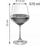 Tescoma Sklenice na červené víno GIORGIO 6 x 570 ml – Zboží Mobilmania
