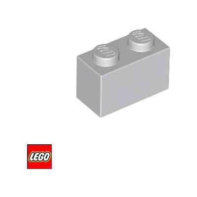 LEGO® 3004 Kostka 1x2 Světle-Šedá – Zbozi.Blesk.cz