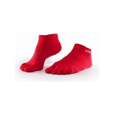 ToeSox ULTRALITE ANKLE sportovní prstové ponožky červená – Zboží Mobilmania