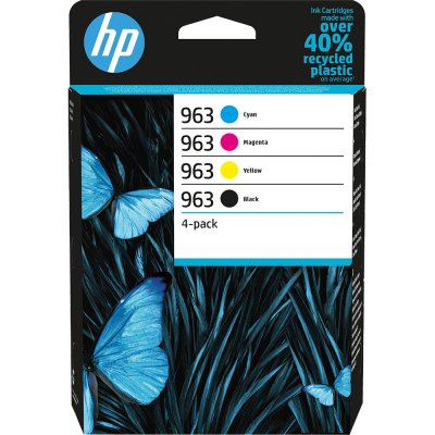 HP 963 originální inkoustová kazeta černá, azurová, purpurová, žlutá 6ZC70AE – Sleviste.cz